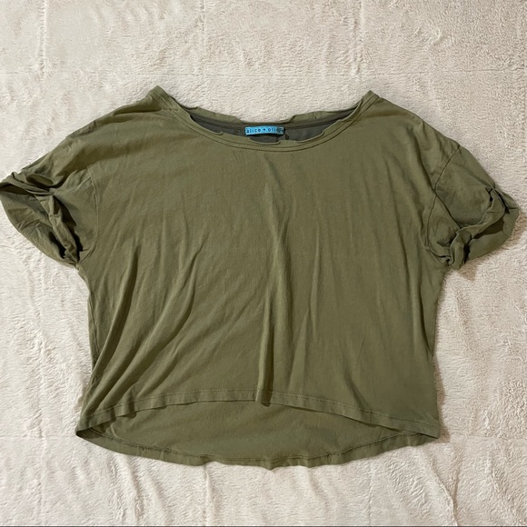 Alice + Olivia Green Top / Size M - Picture 2 of 7